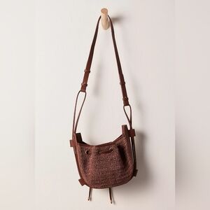 Free People Cabana Crossbody Bag In Coconut Shell New Without Tags